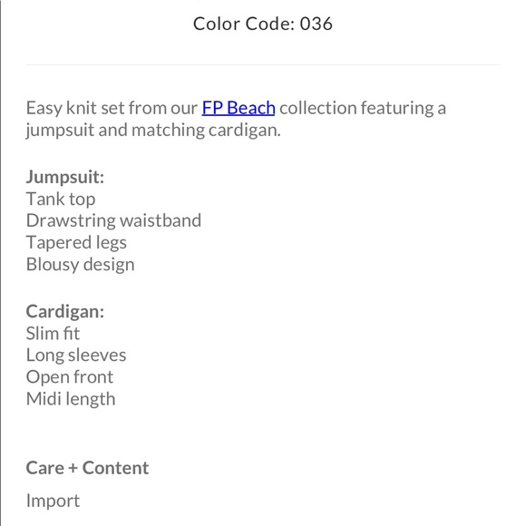 NEW FREE PEOPLE Jumpsuit & Cardigan - Picture 6 of 8